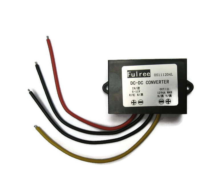 DC/DC-omformer 48 W fra 5V 6V 7V 8V 9V 10V 11V til 12V 4A 48W for Veteranbiler