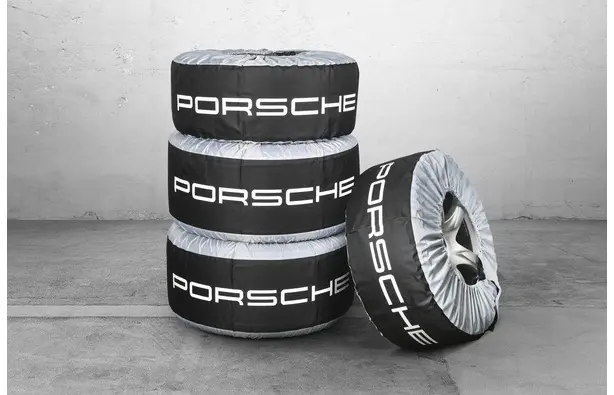 Dekkposer Porsche - sett 4 stk.