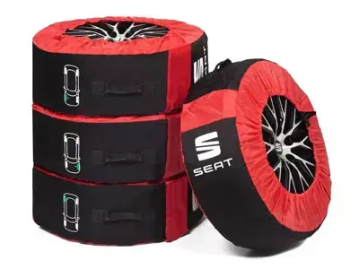 Dekkposer Seat - Cupra Red Edition - 4 stk.