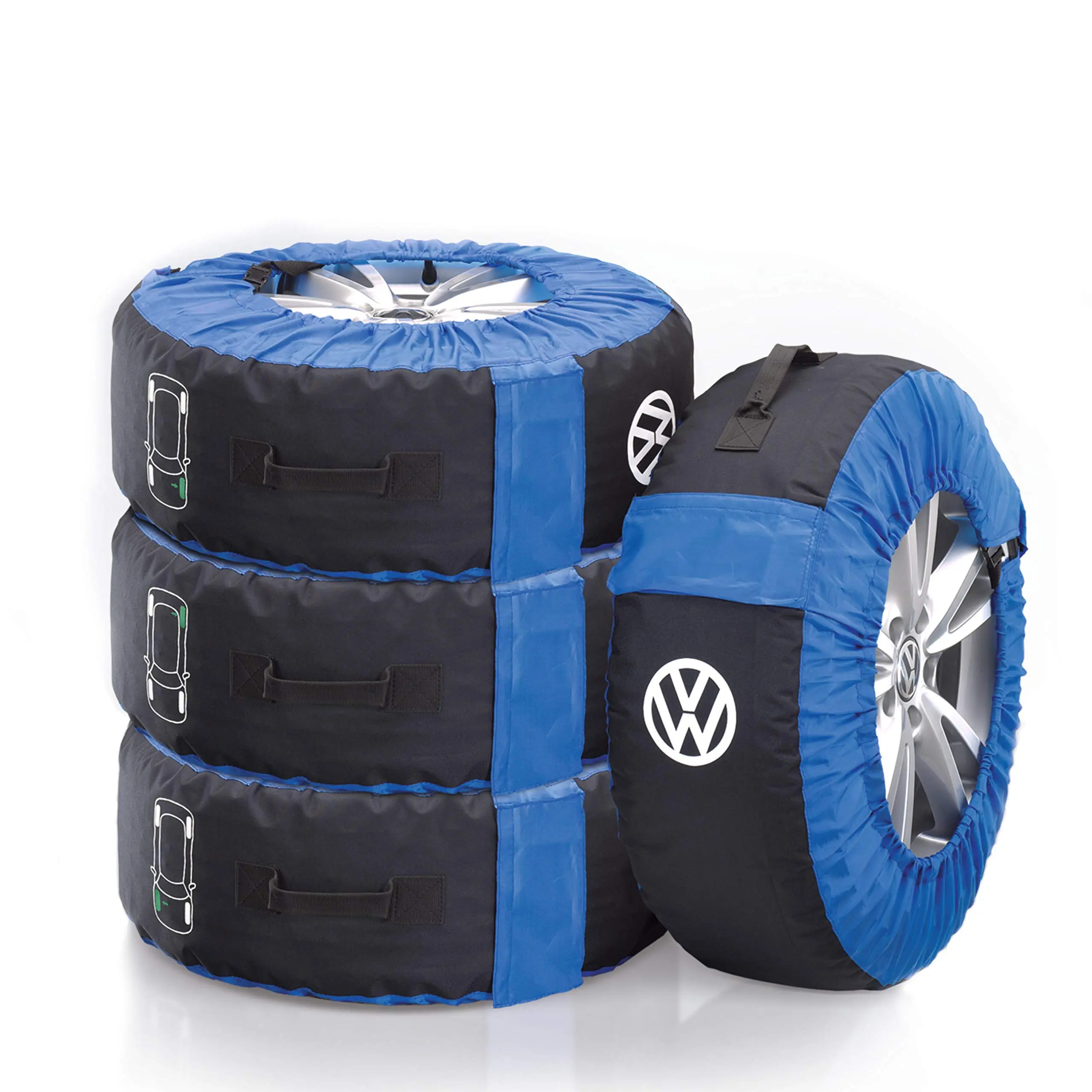 Dekkposer Volkswagen Blue Edition - 4 stk.