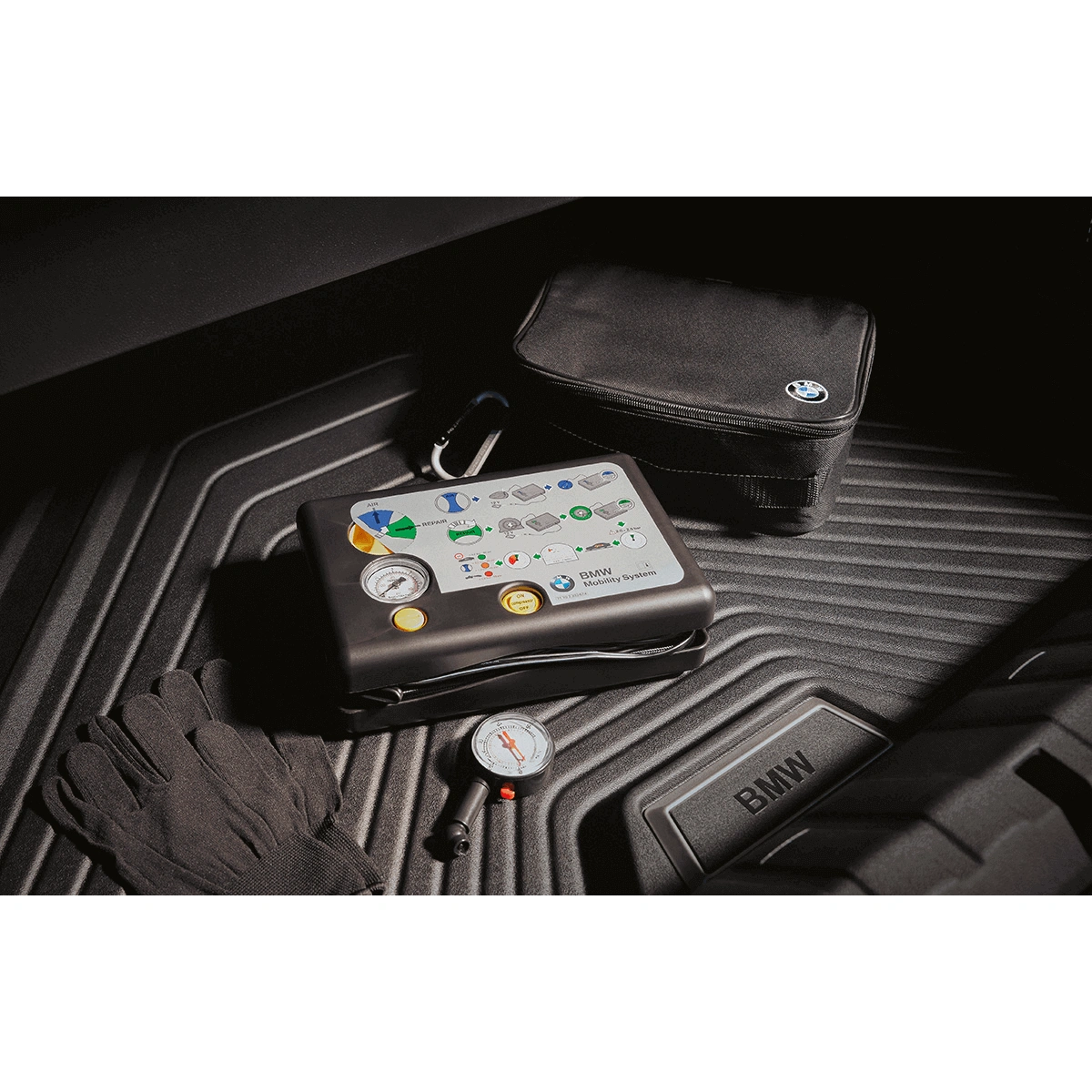 Dekkreparasjonssett BMW Mobility Set │ Genuine® Kompressor 180W med integrert beholder for tetningsvæske – bilde 7