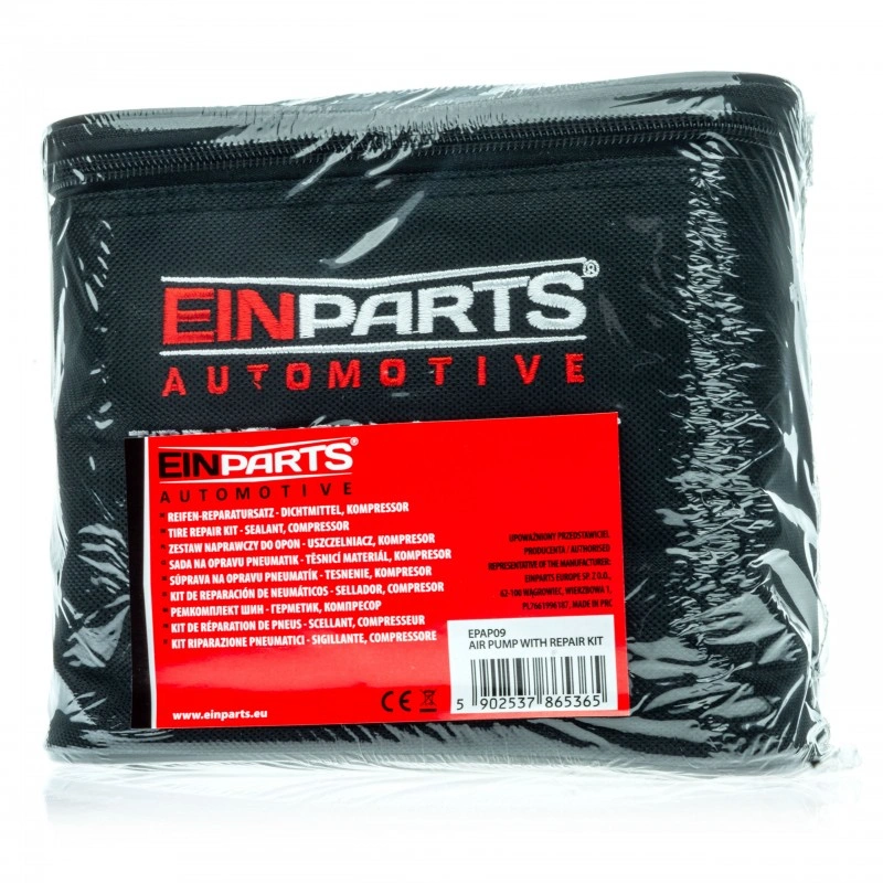 Dekkreparasjonssett Einparts Tyre Repair Kit │ Kompressor 120W + dekktetningsmasse 400 ml Image 2