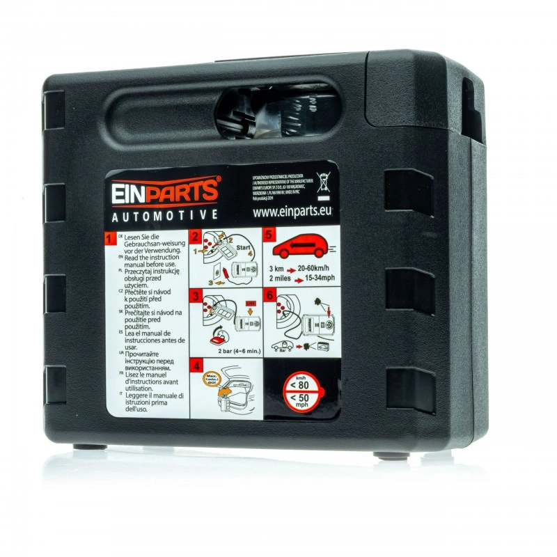 Dekkreparasjonssett Einparts Tyre Repair Kit │ Kompressor 120W + dekktetningsmasse 400 ml Image 5