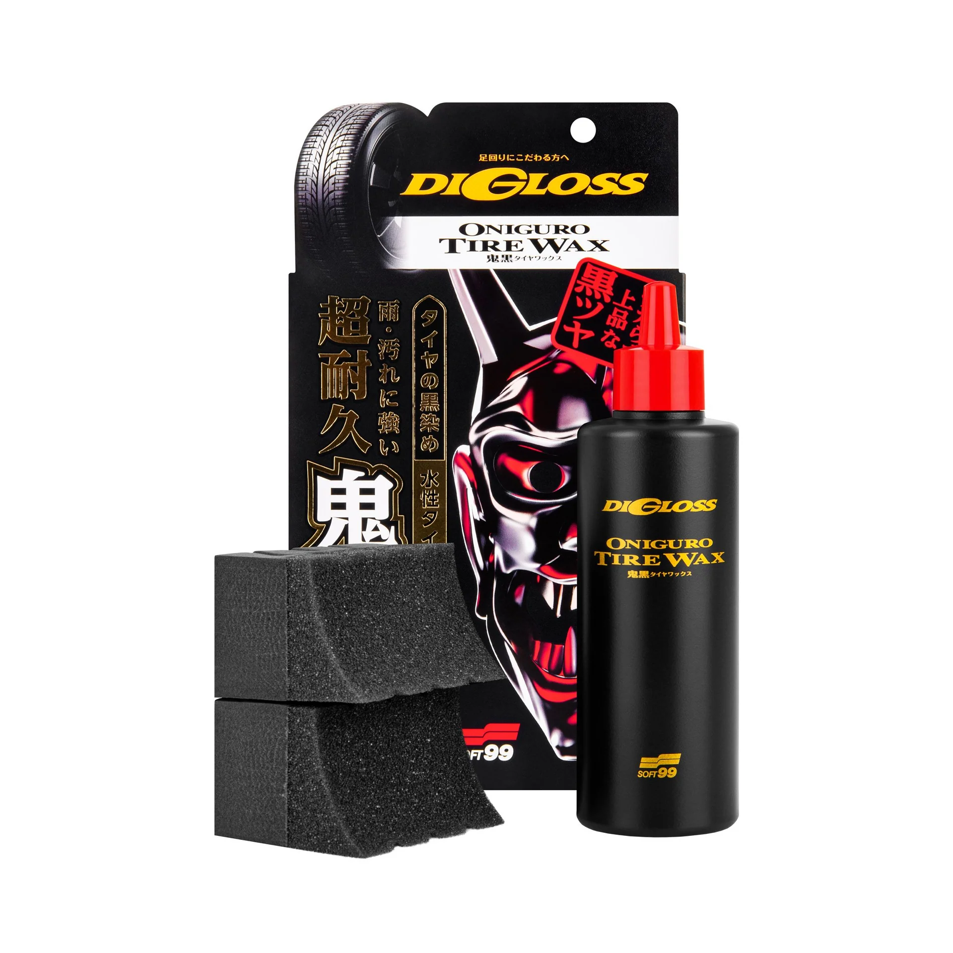 Dekkvoks Soft99 Digloss Black Devil Tire Wax │ Dekkfornyer og voks til dekk - 200 ml