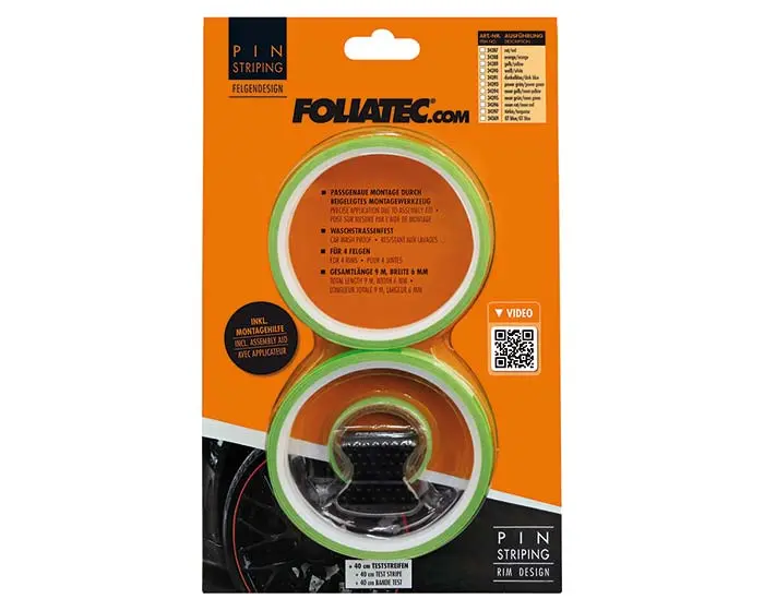 Dekorlist Foliatec PIN Striping Rim Design | Felgdekor - Neon Green – bilde 2