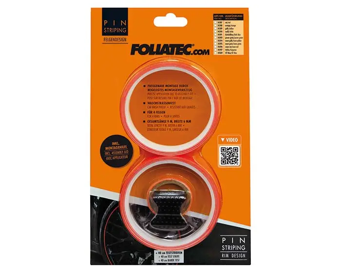 Dekorlist Foliatec PIN Striping Rim Design | Felgdekor - Neon Red – bilde 2