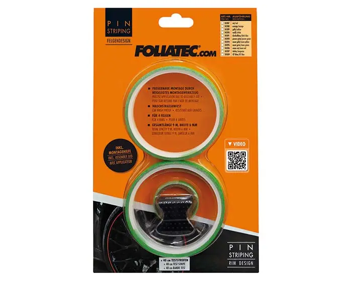 Dekorlist Foliatec PIN Striping Rim Design | Felgdekor - Power Green Image 2