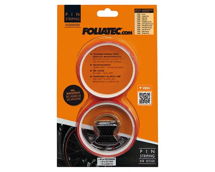 Dekorlist Foliatec PIN Striping Rim Design | Felgdekor - Red – bilde 2