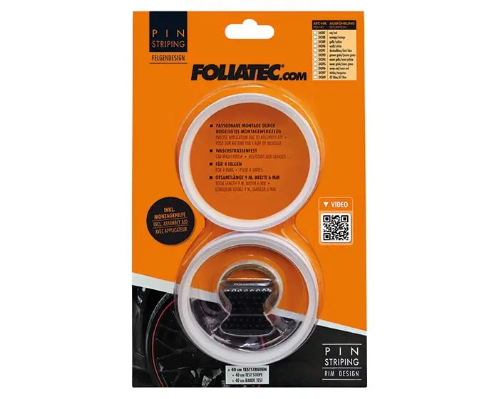 Dekorlist Foliatec PIN Striping Rim Design | Felgdekor - White Piano – bilde 2