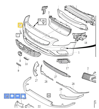 Deksel slepekrok Volvo Genuine® S60 V60 2014-2018 R-Design │ foran – bilde 3
