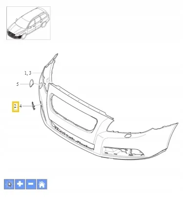 Deksel slepekrok Volvo Genuine® V70 2008-2013 │ foran – bilde 3