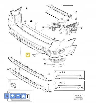 Deksel slepekrok Volvo Genuine® XC70 2008-2016 │ bak – bilde 3