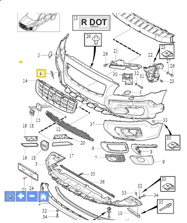 Deksel slepekrok Volvo Genuine® XC70 2008-2016 │ foran – bilde 3