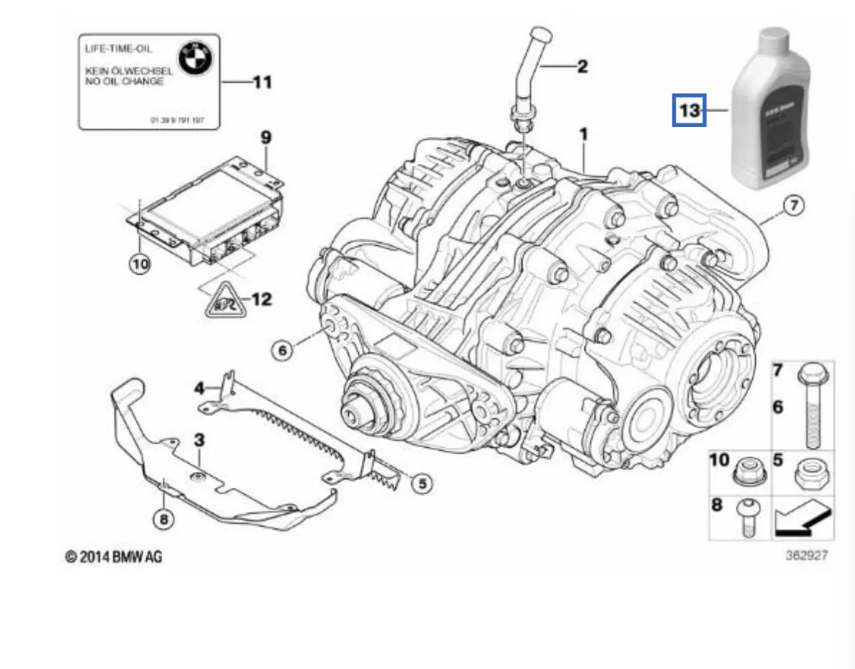 Differensialolje 75W-85 BMW Hypoid Axle Oil G1 │ Genuine® Axle Differential Oil - 500 ml Image 3
