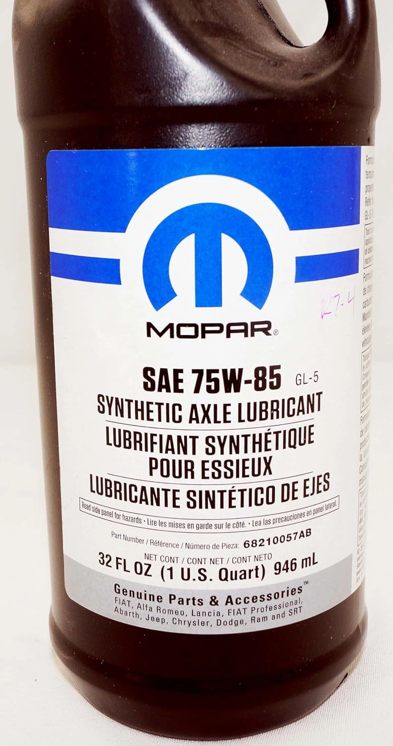 Differensialolje 75W-85 Mopar │ Genuine® Chrysler Dodge Jeep Ram Axle Lubricant  – 0,95L – bilde 3