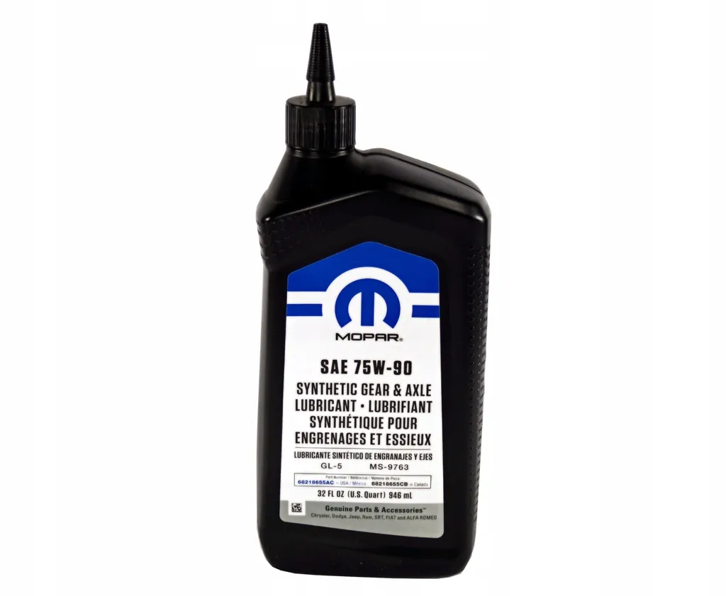 Differensialolje 75W-90 Mopar MS-9763 | Olje fordelingskasse Synthetic Gear & Axle Lubricant - 946 ml