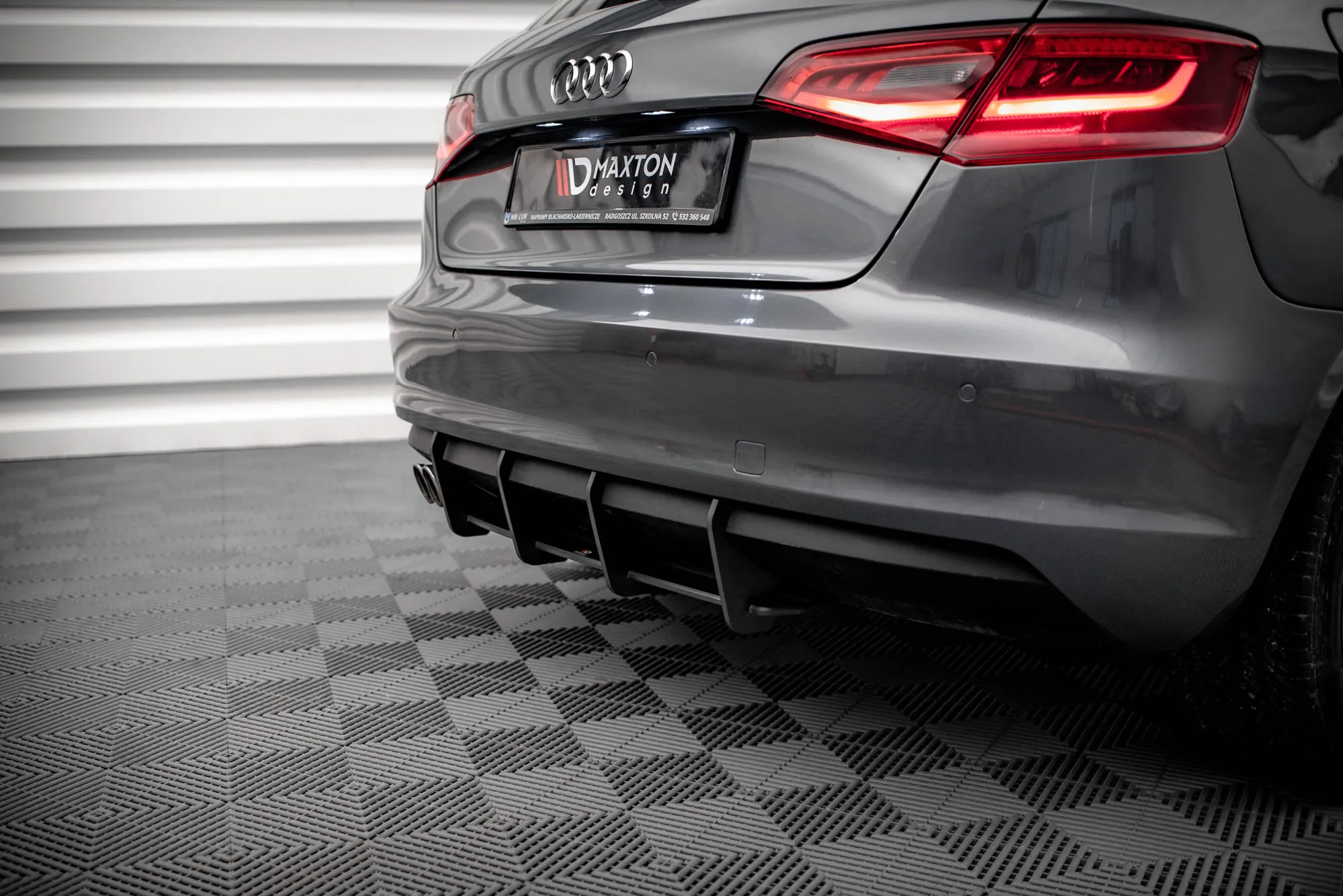 Diffuser Audi A3 (A3) 2013-2020 | Street Pro Black Edition – bilde 3
