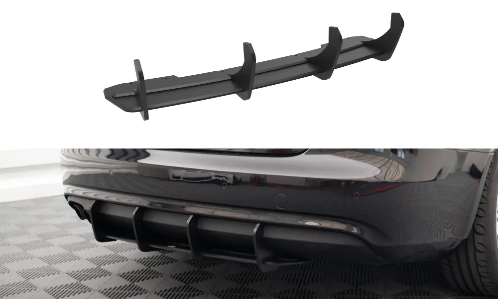 Diffuser Audi A4 B8 Sedan Facelift 2012 - 2015 | Street Pro Black Edition – bilde 2