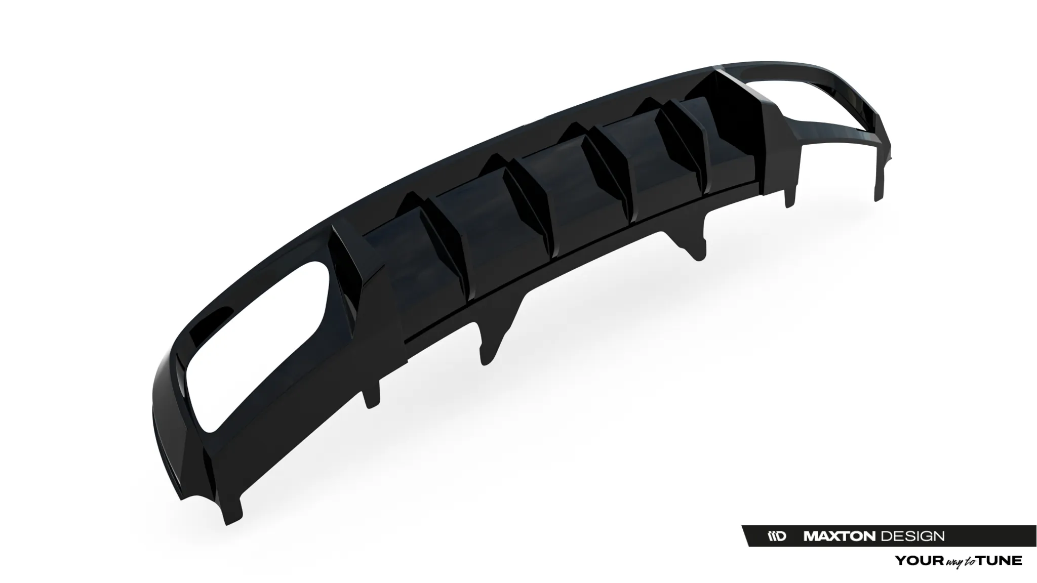 Diffuser Audi A4 B9 2015 - 2019 | Glossy Black Edition – bilde 6