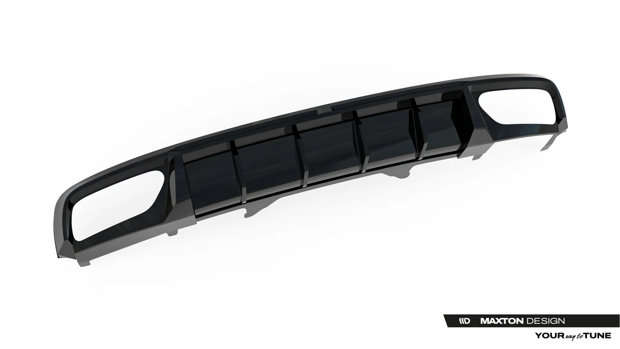 Diffuser Audi A4 B9 2015 - 2019 | Glossy Black Edition – bilde 7