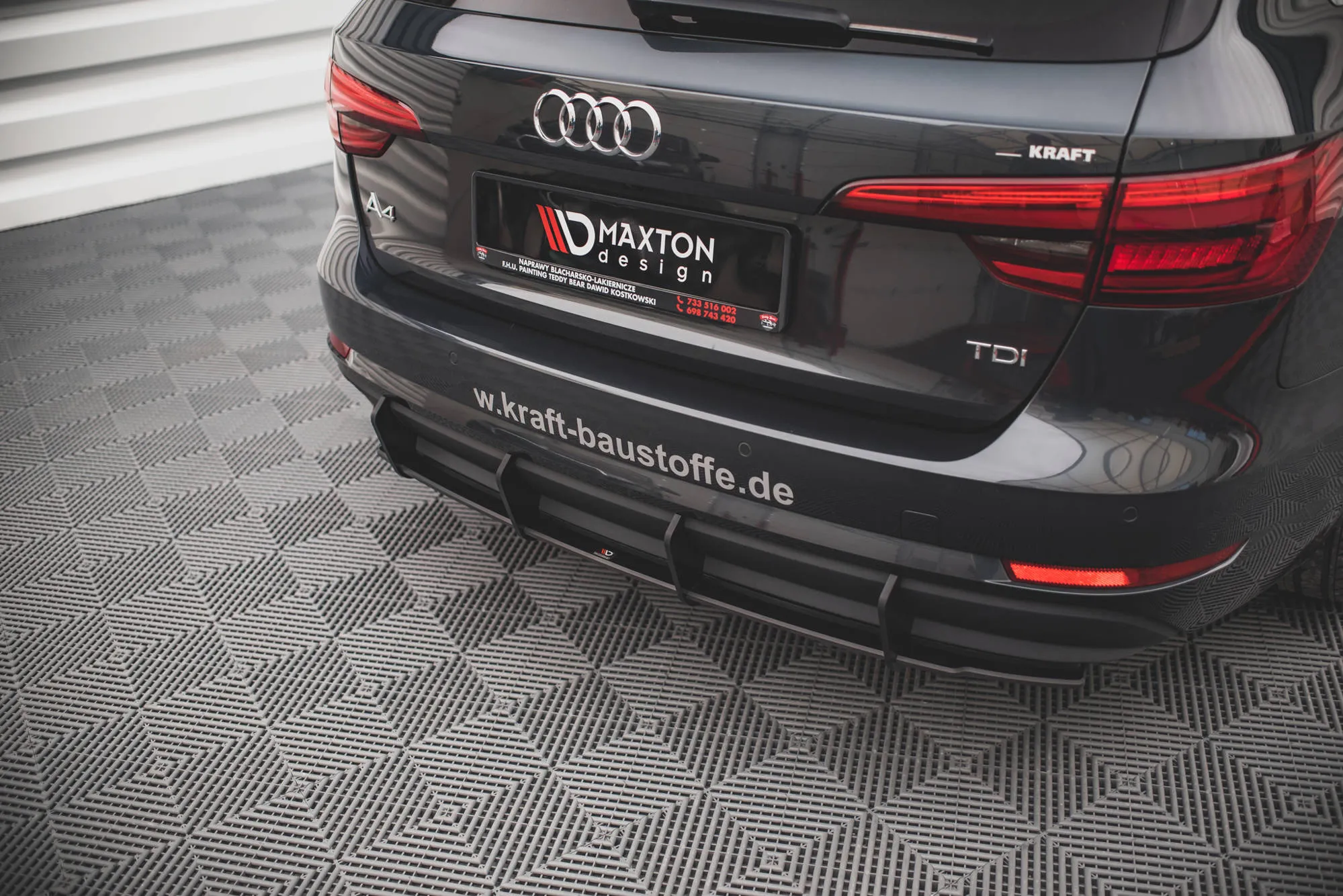 Diffuser Audi A4 (B9) Avant 2015-2019 | Street Pro Black Edition