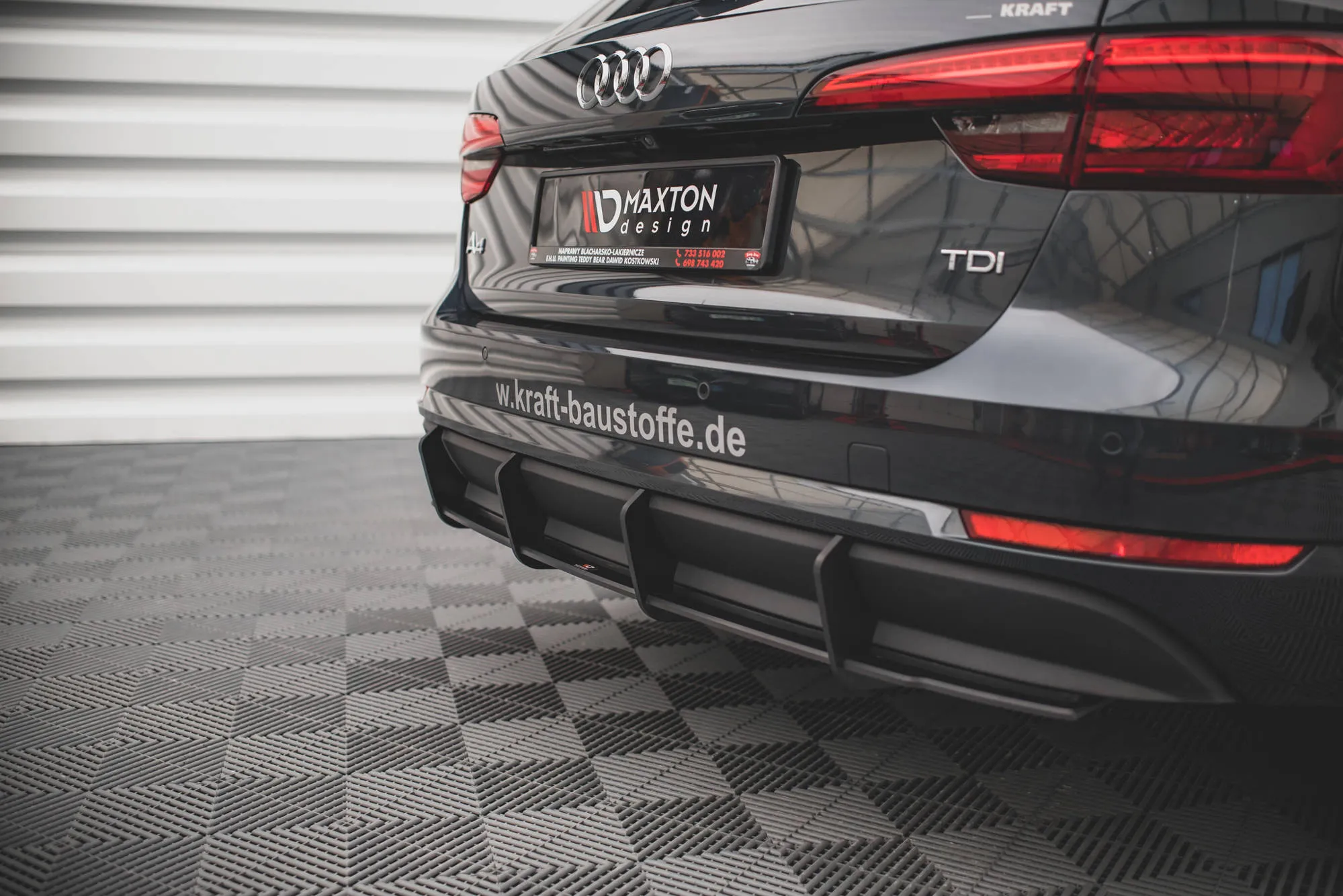 Diffuser Audi A4 (B9) Avant 2015-2019 | Street Pro Black Edition – bilde 2