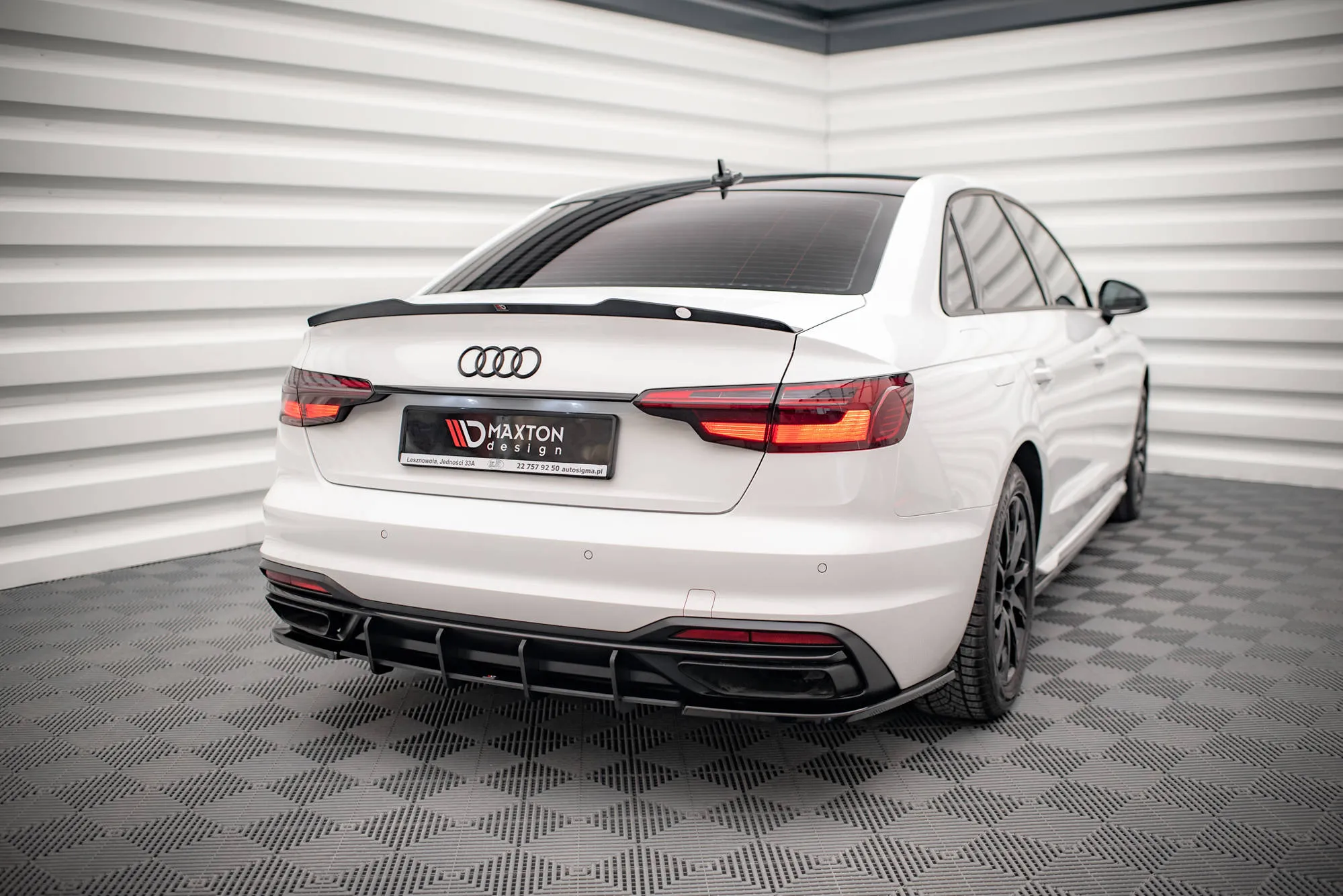 Diffuser Audi A4 (B9 Facelift) 2019-2024 | Street Pro Black Edition – bilde 2