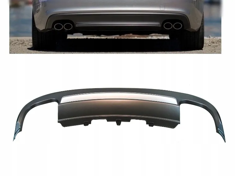 Diffuser Audi A5 8T Facelift 2011 - 2016 │ Versjon med dobbel eksos på begge sider