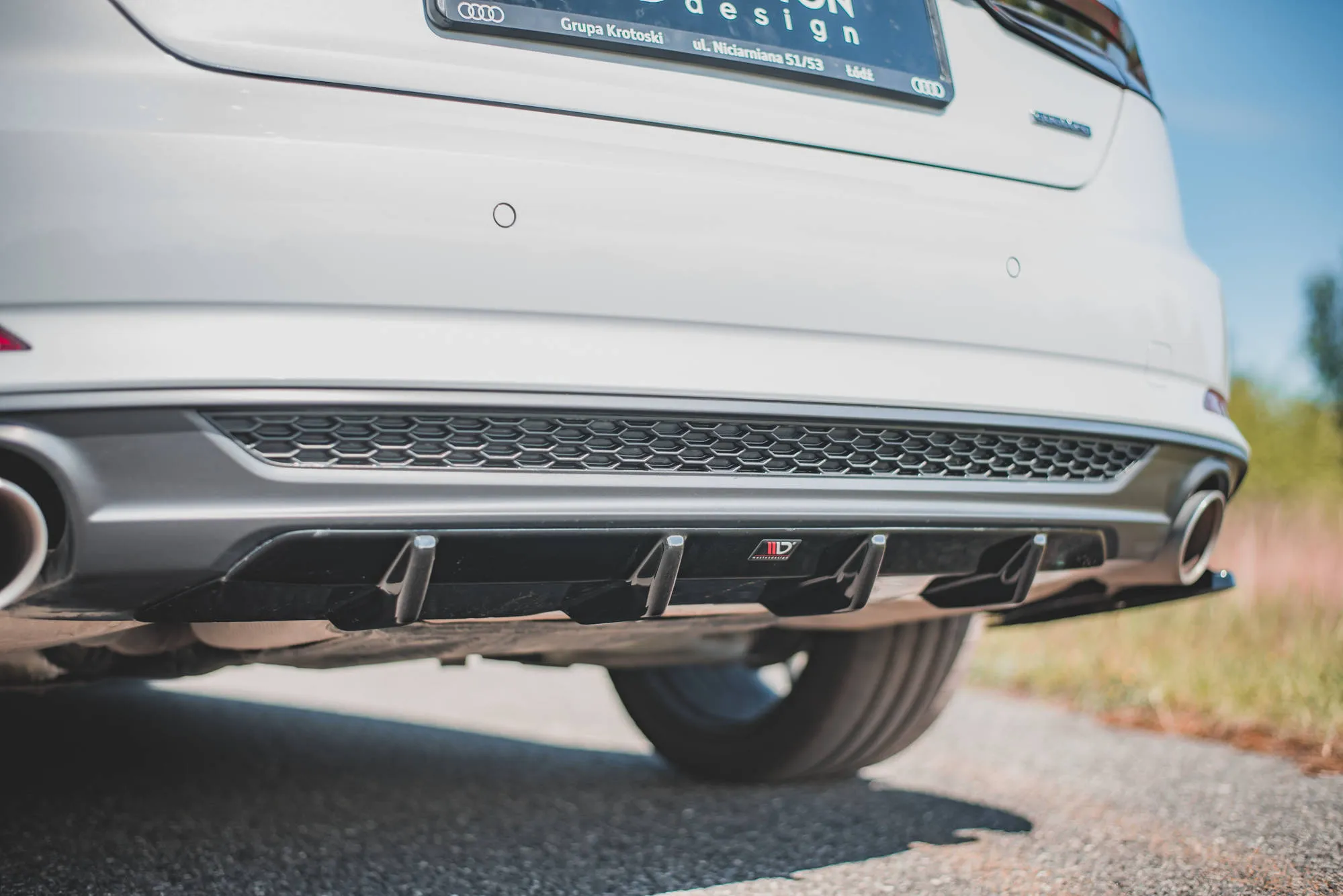 Diffuser Audi A5 F5 S-Line Sportback 2016 - 2019 | Glossy Black Edition – bilde 2