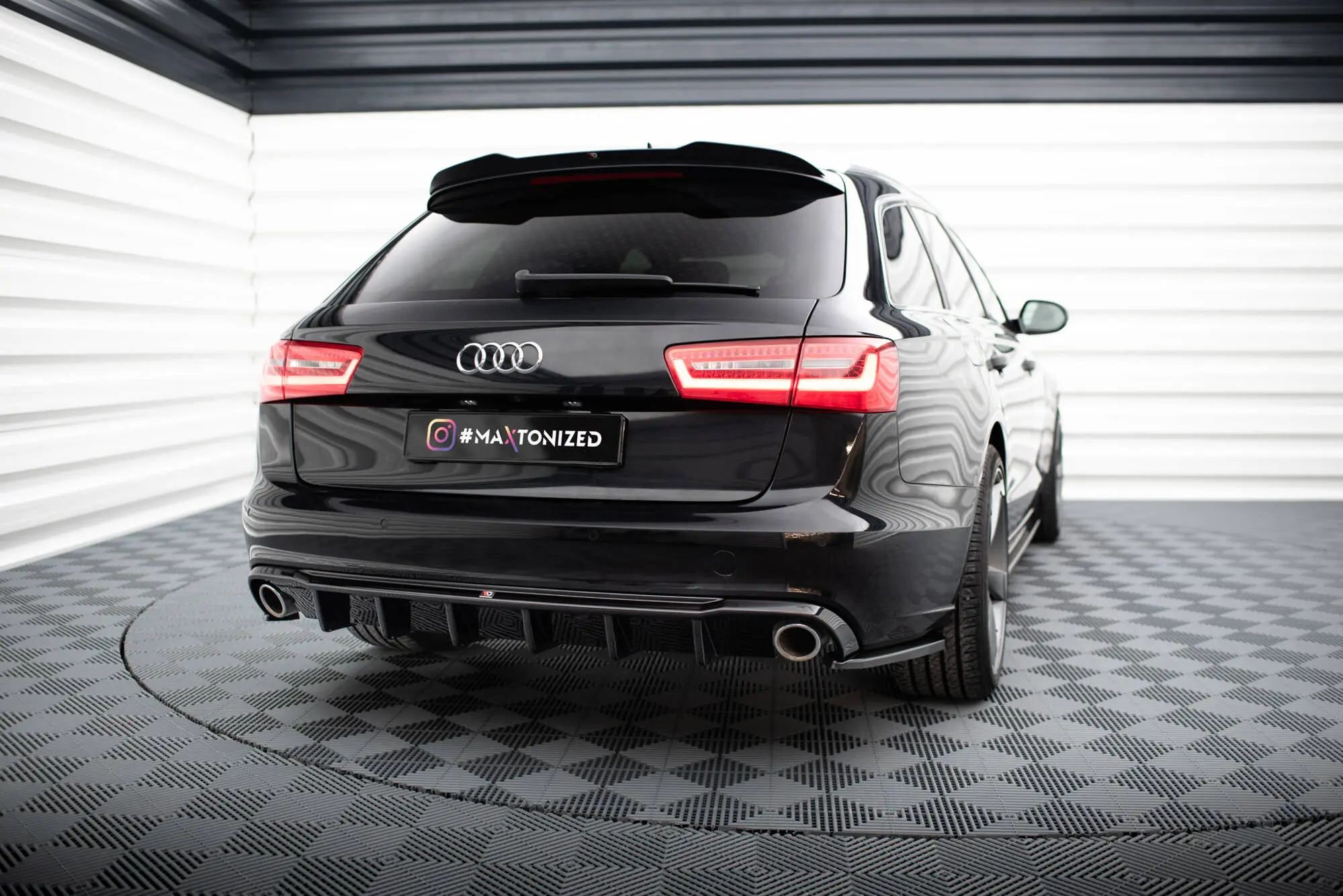 Diffuser Audi A6 C7 Avant 2011 - 2014 | Glossy Black Edition Image 1