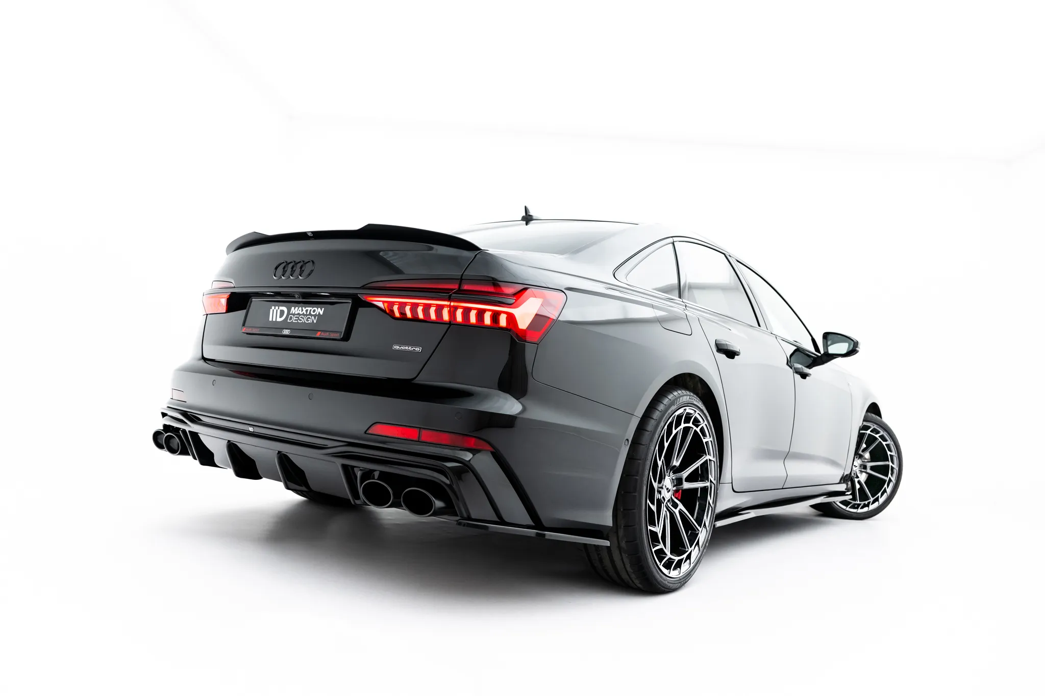 Diffuser Audi A6 C8 S-Line 2018 - 2025 / S6 (C8) 2019 - 2025 | Glossy Black Edition