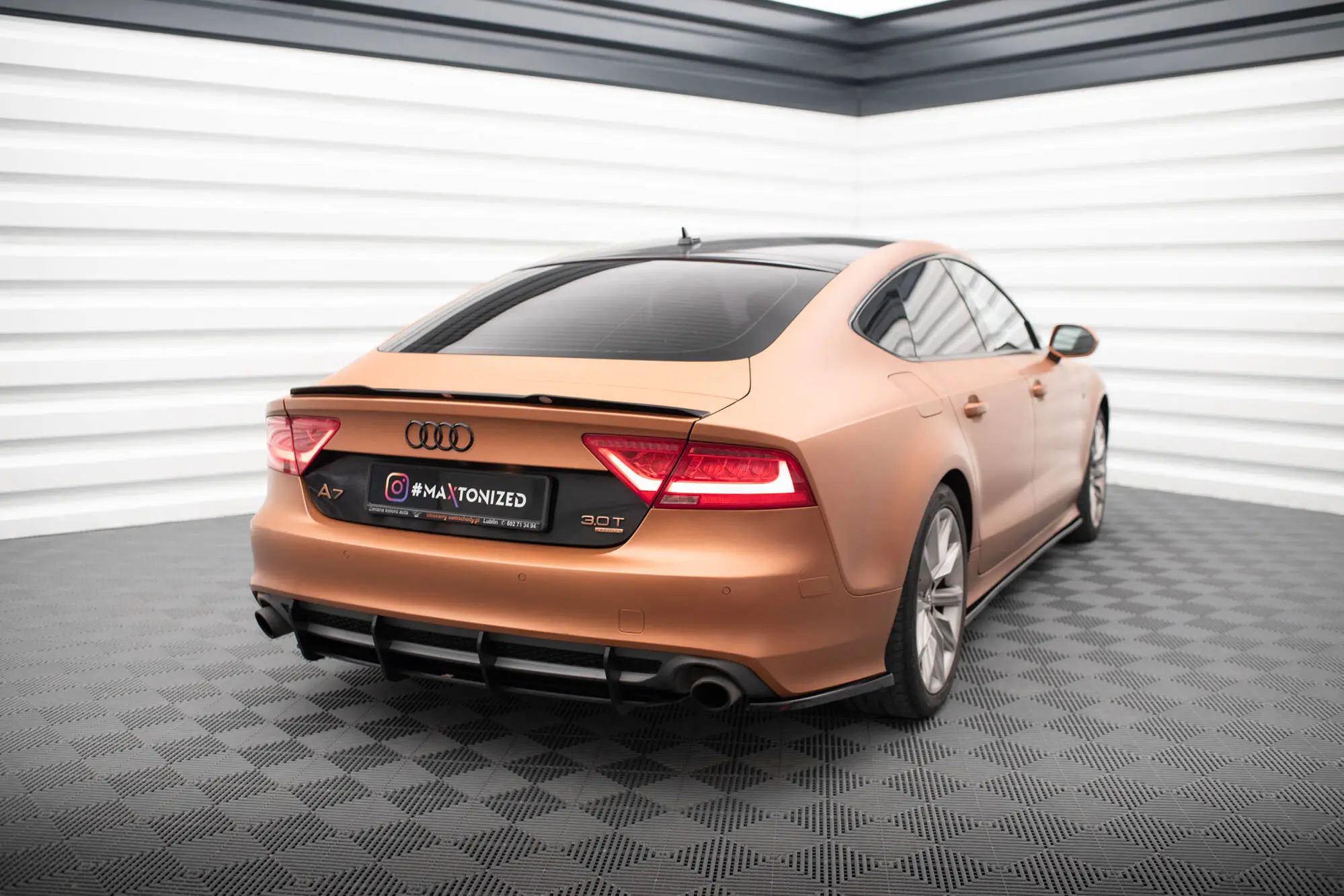 Diffuser Audi A7 Sportback 4G 2010 - 2014 | Street Pro Black Edition – bilde 3
