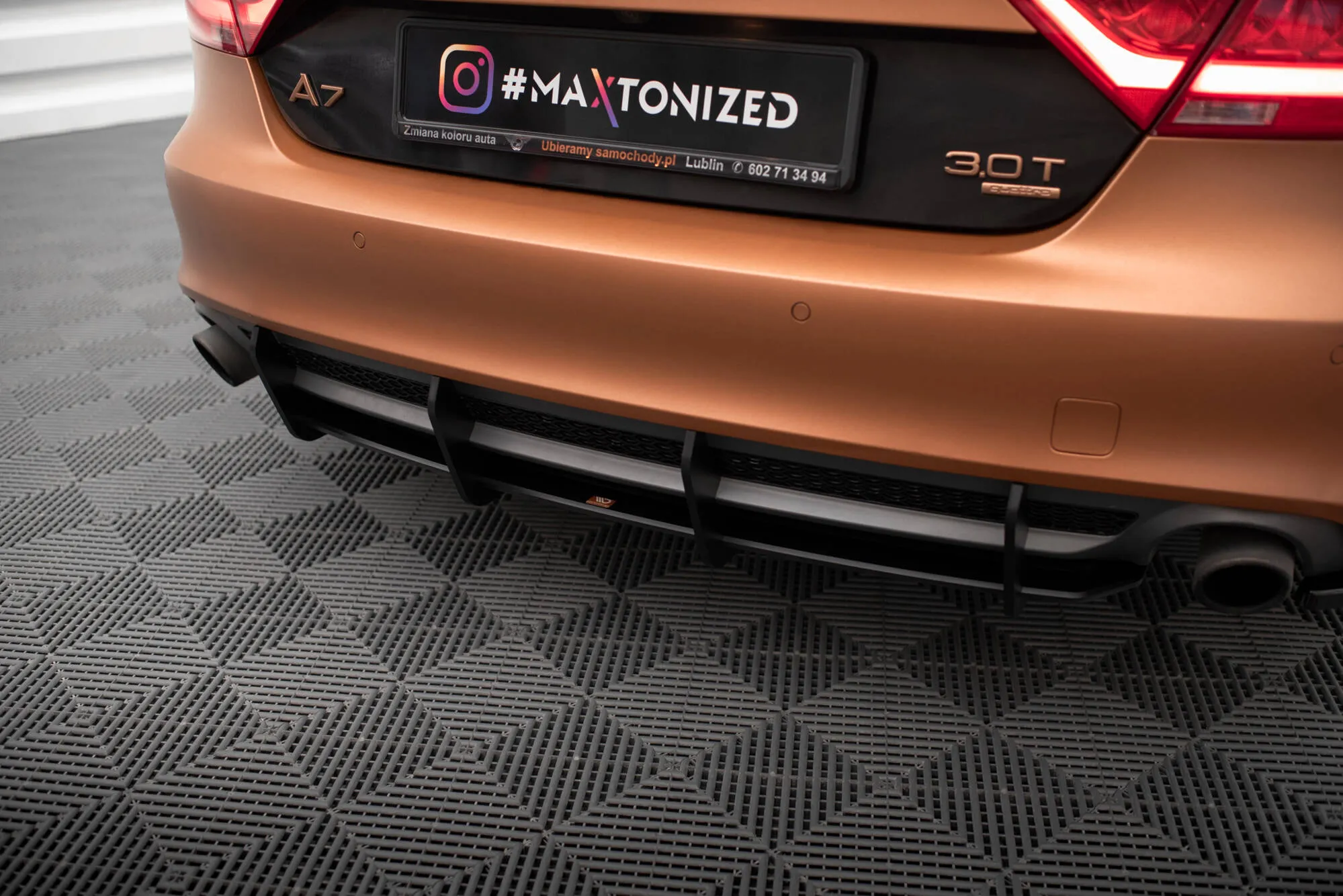 Diffuser Audi A7 Sportback 4G 2010 - 2014 | Street Pro Black Edition