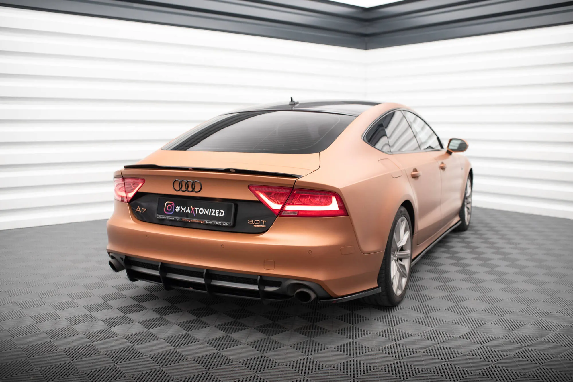 Diffuser Audi A7 Sportback 4G 2010 - 2014 | Street Pro Black Edition – bilde 2