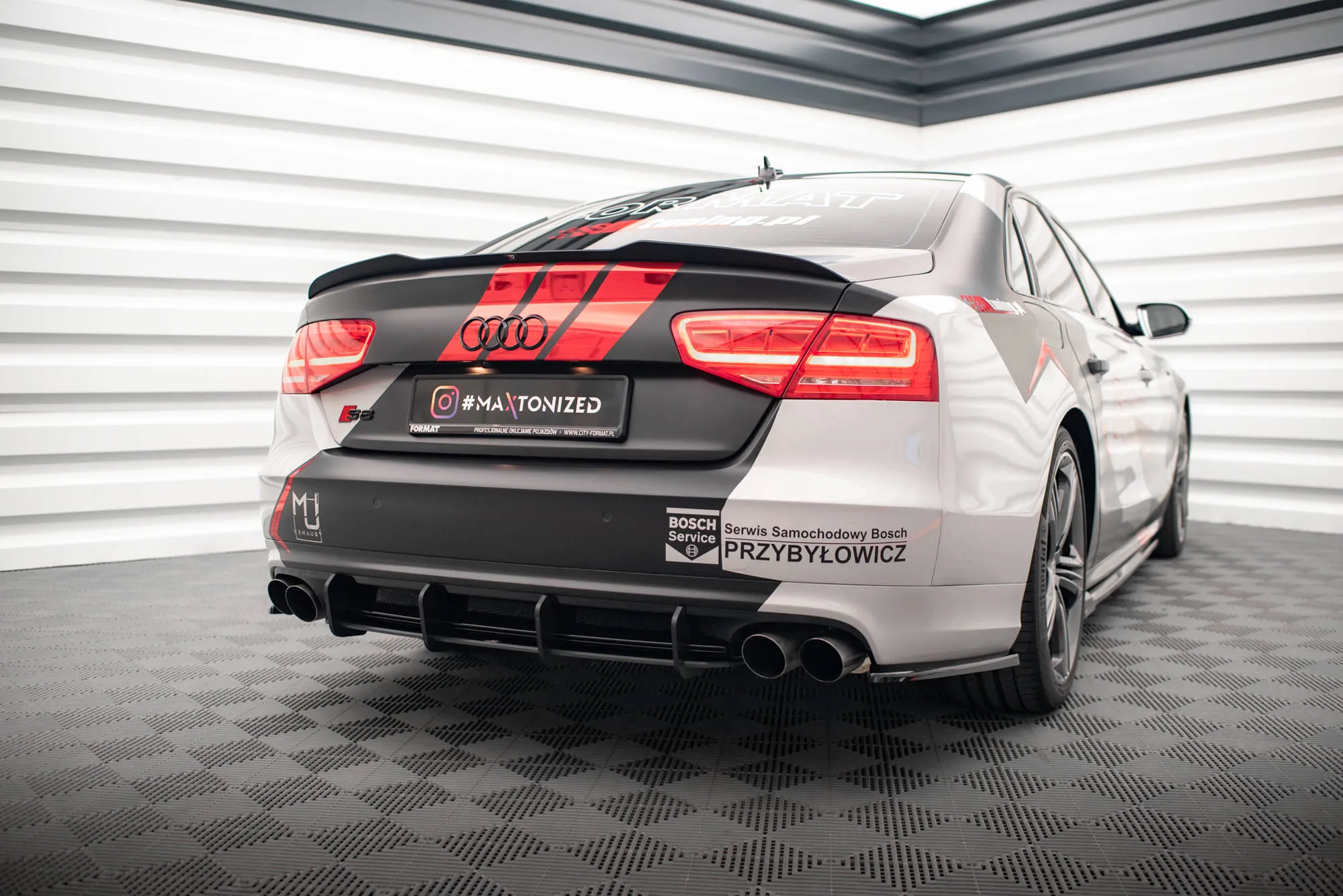 Diffuser Audi A8 (D4) 2012-2015 | Street Pro Black Edition