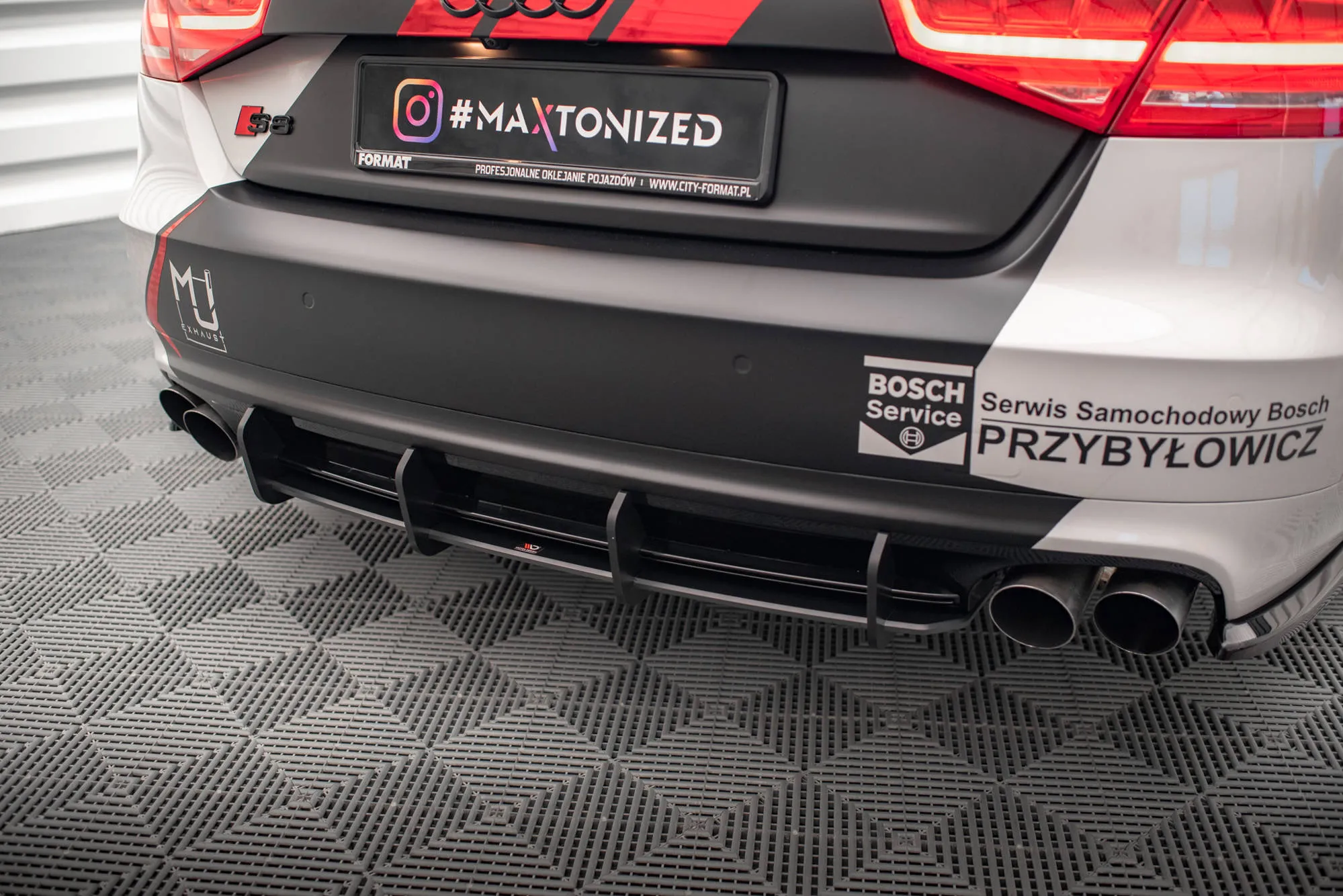 Diffuser Audi A8 (D4) 2012-2015 | Street Pro Black Edition – bilde 2