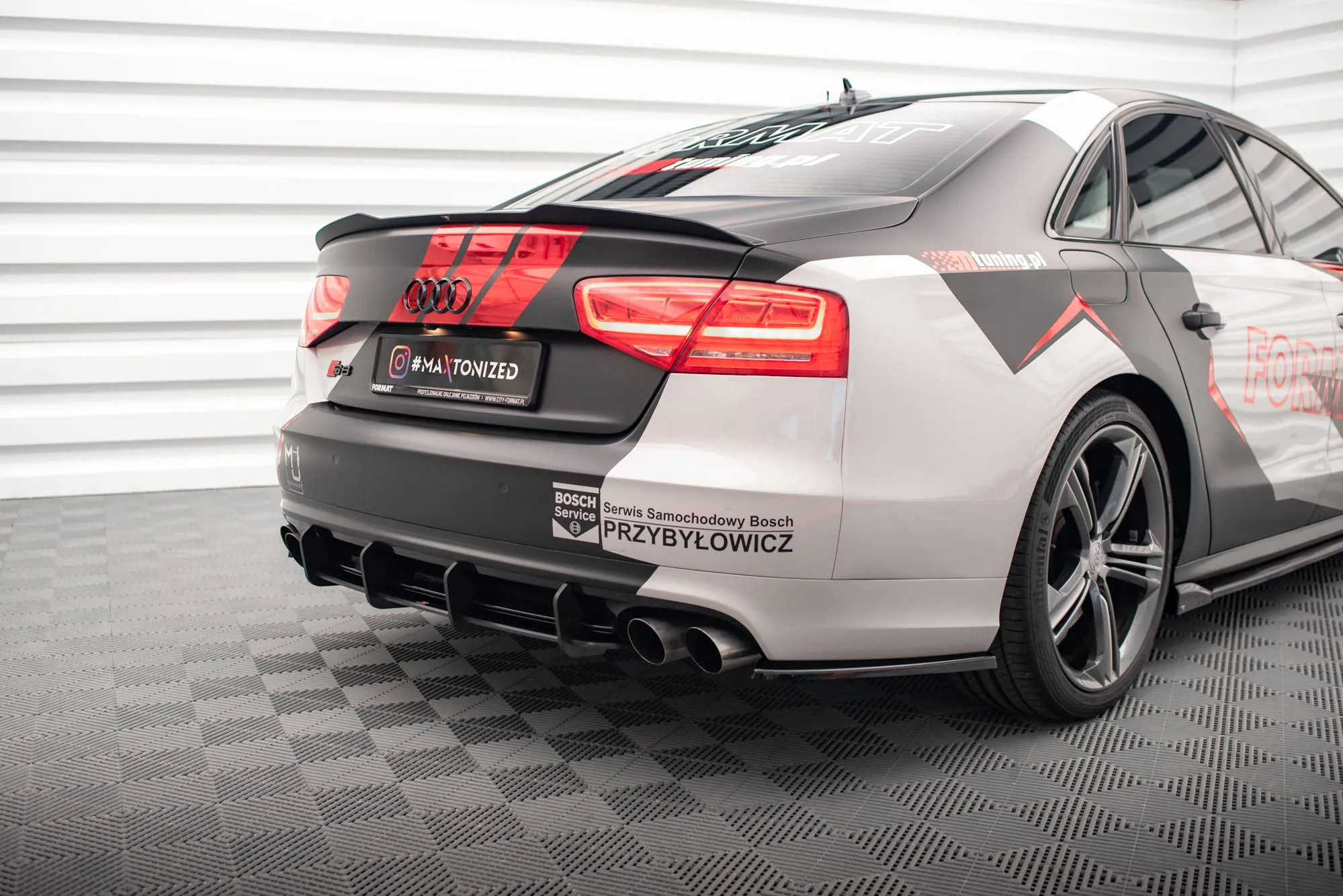 Diffuser Audi A8 (D4) 2012-2015 | Street Pro Black Edition – bilde 3