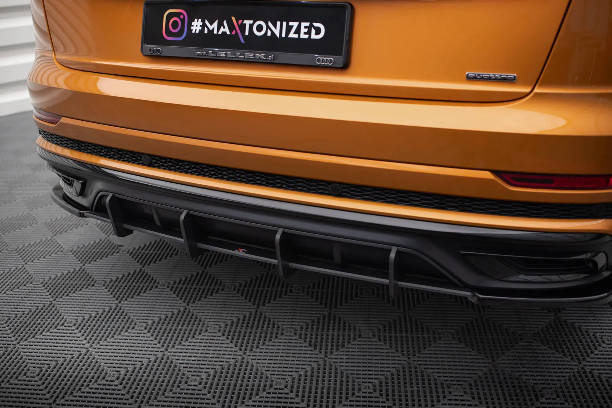 Diffuser Audi Q8 S-Line 2018 - > | Street Pro Black Edition – bilde 3