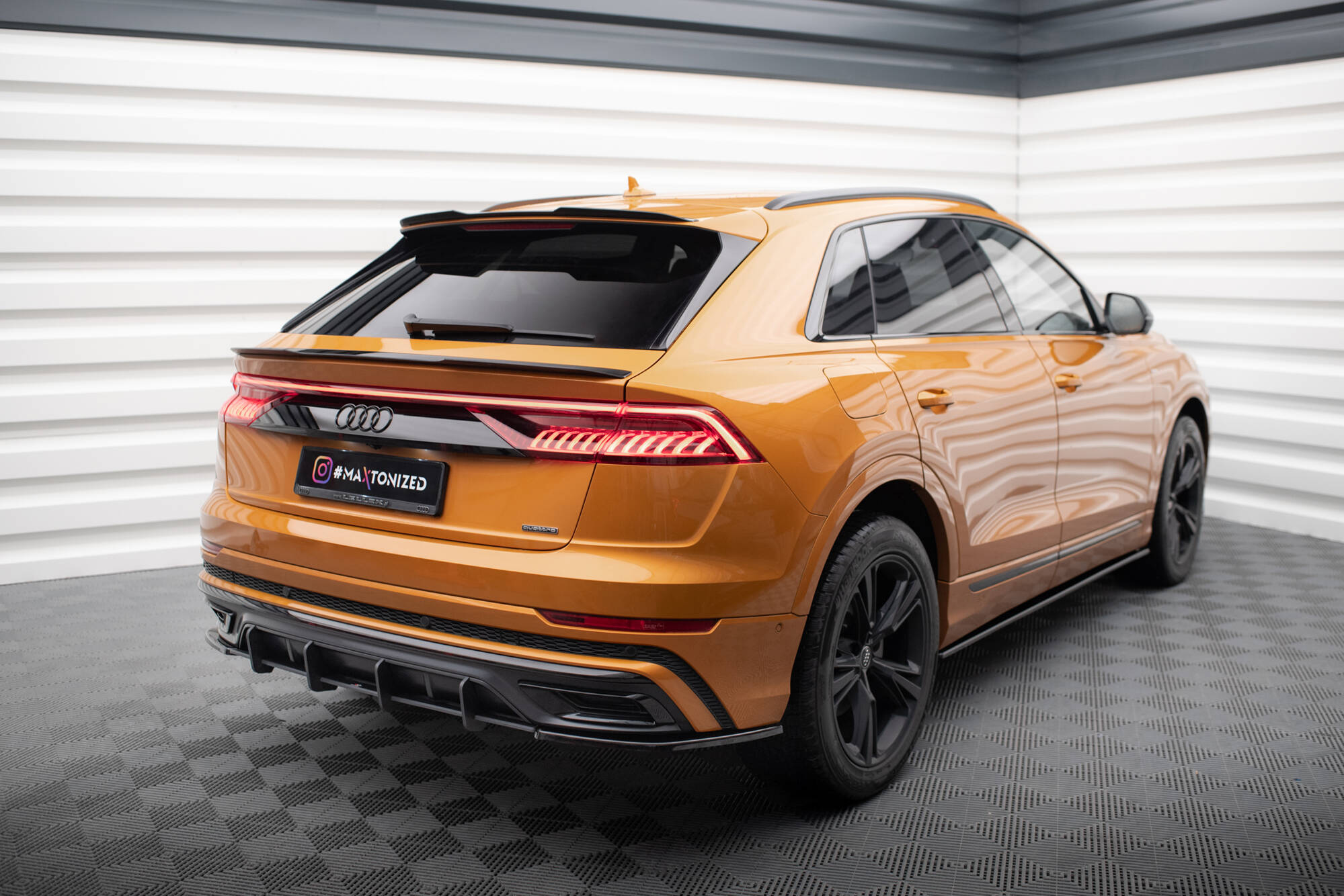 Diffuser Audi Q8 S-Line 2018 - > | Street Pro Black Edition – bilde 4