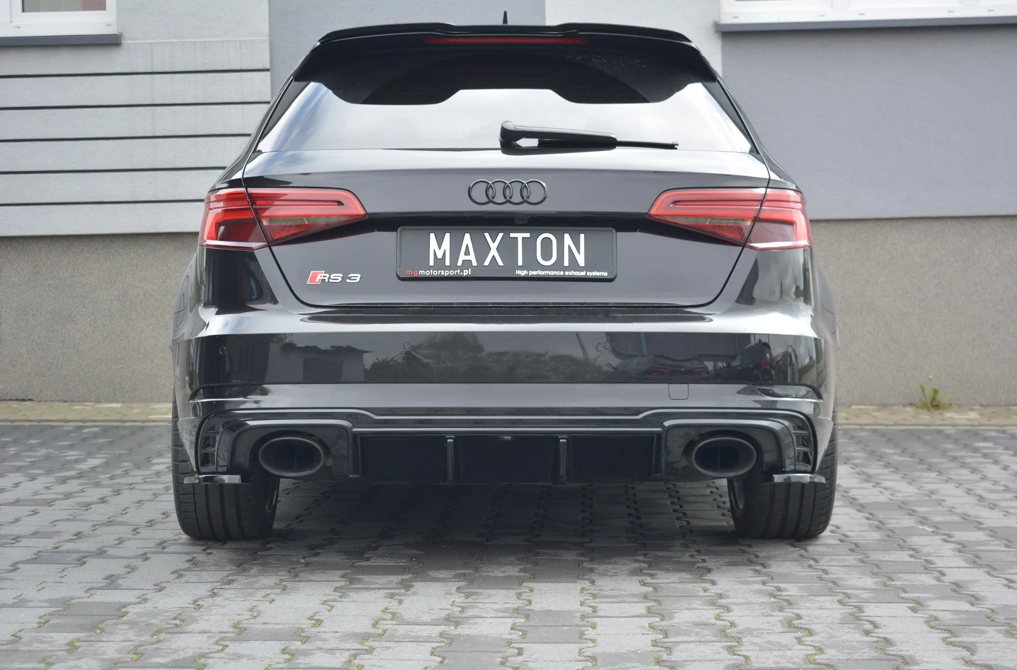 Diffuser Audi RS3 8V Facelift Sportback 2017 -> | Glossy Black Edition