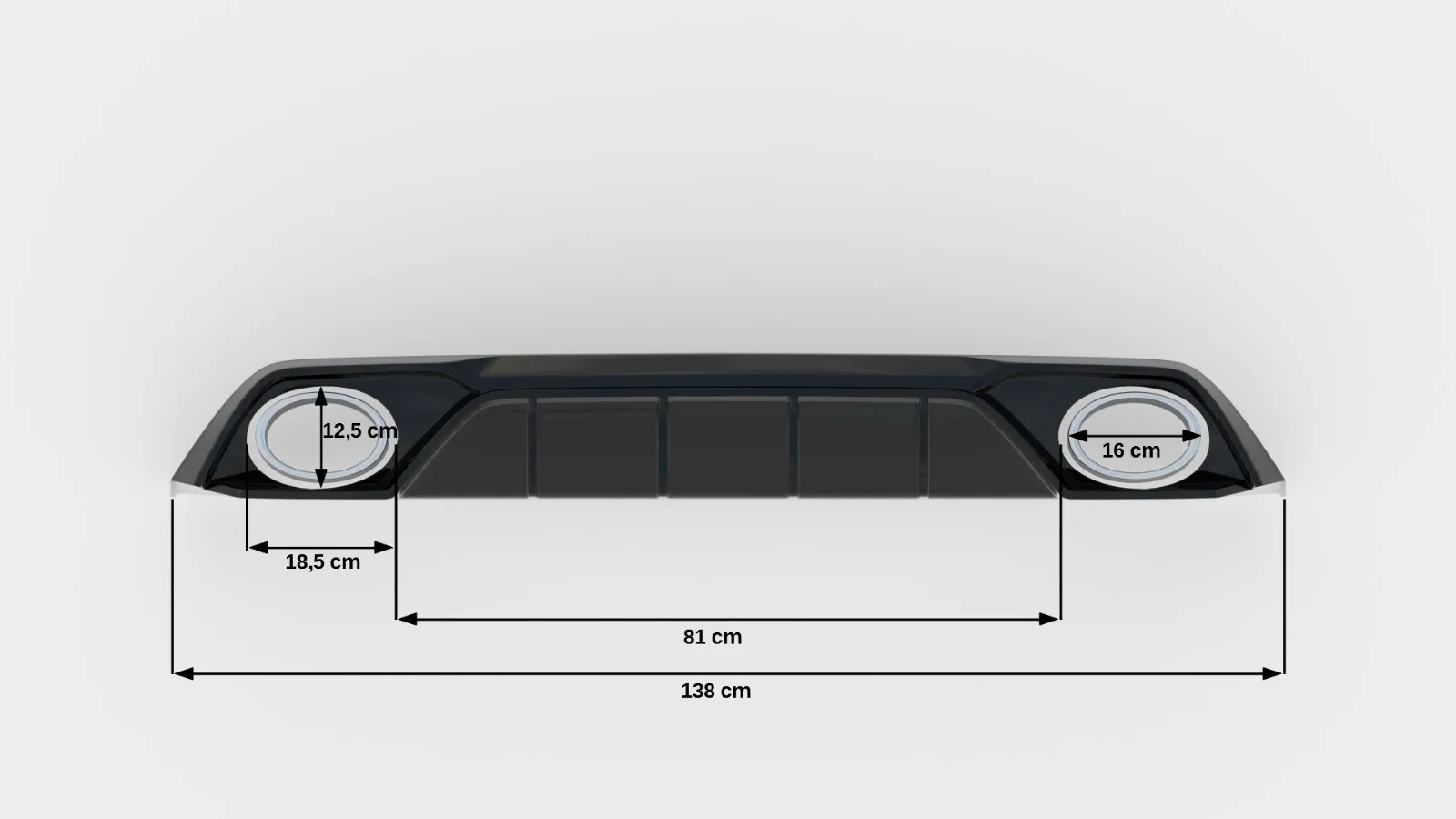 Diffuser Audi RS3 (8Y) 2020 - > | Glossy Black Edition – bilde 4