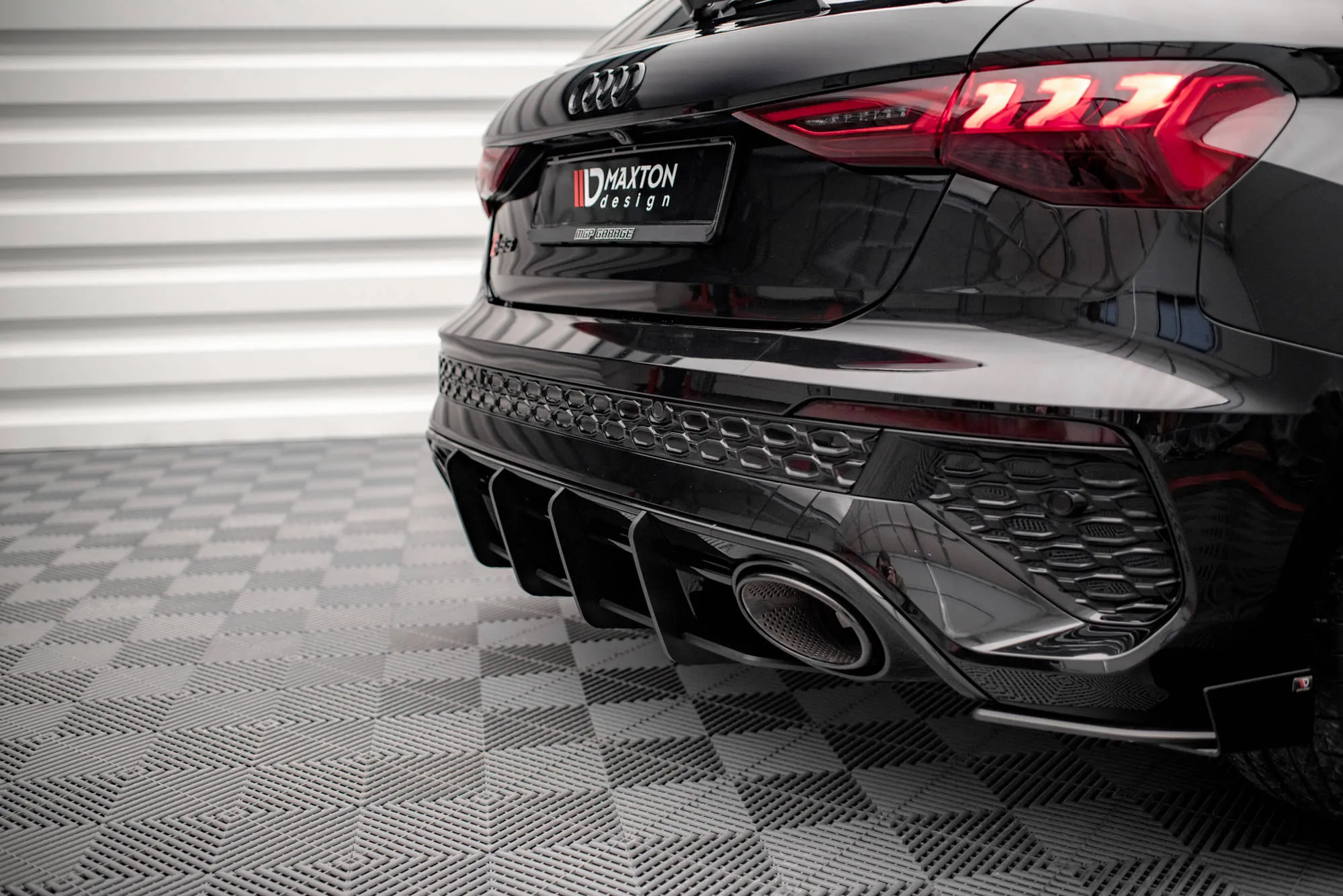 Diffuser Audi RS3 (8Y) 2020 -> | Street Pro Black Edition – bilde 3