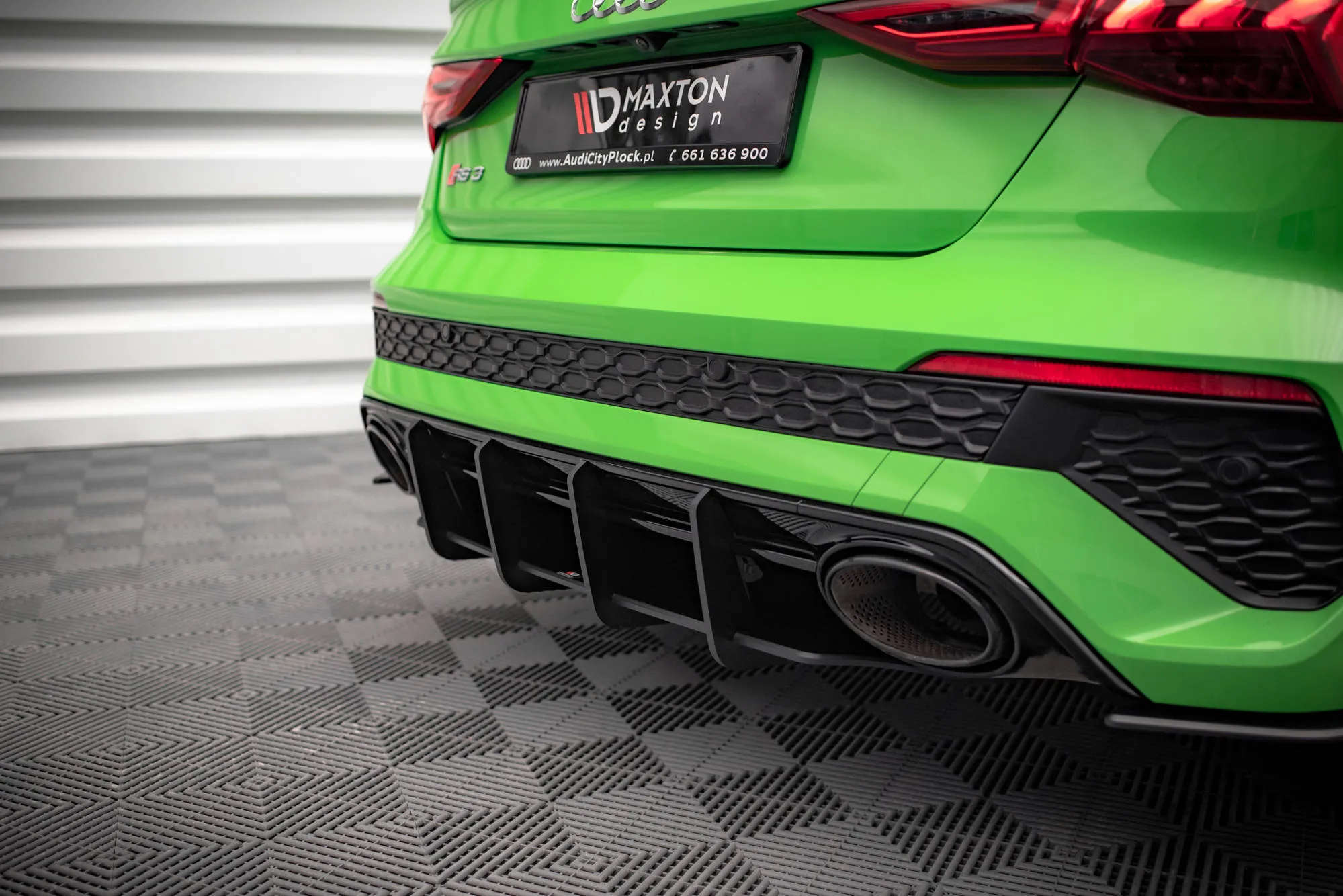 Diffuser Audi RS3 8Y 2020-> | Street Pro Black Edition – bilde 4