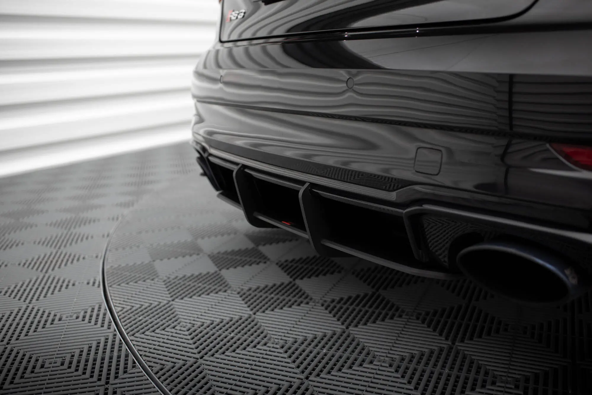 Diffuser Audi RS3 Sedan (8V) facelift 2017 - 2020 | Street Pro Black Edition – bilde 2