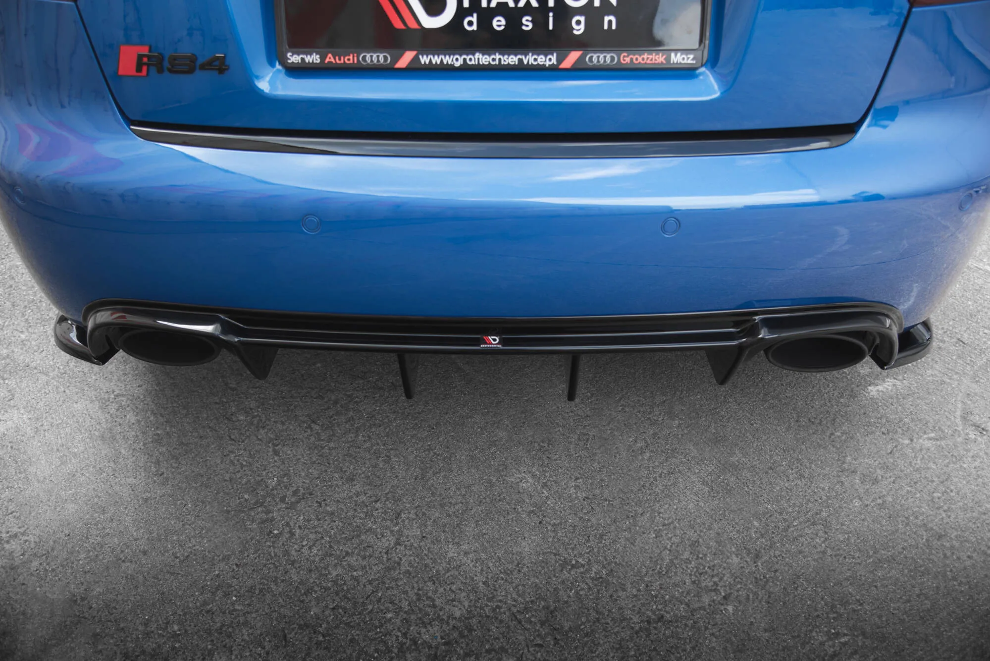 Diffuser Audi RS4 (B7) 2006-2008 | Glossy Black Edition – bilde 3