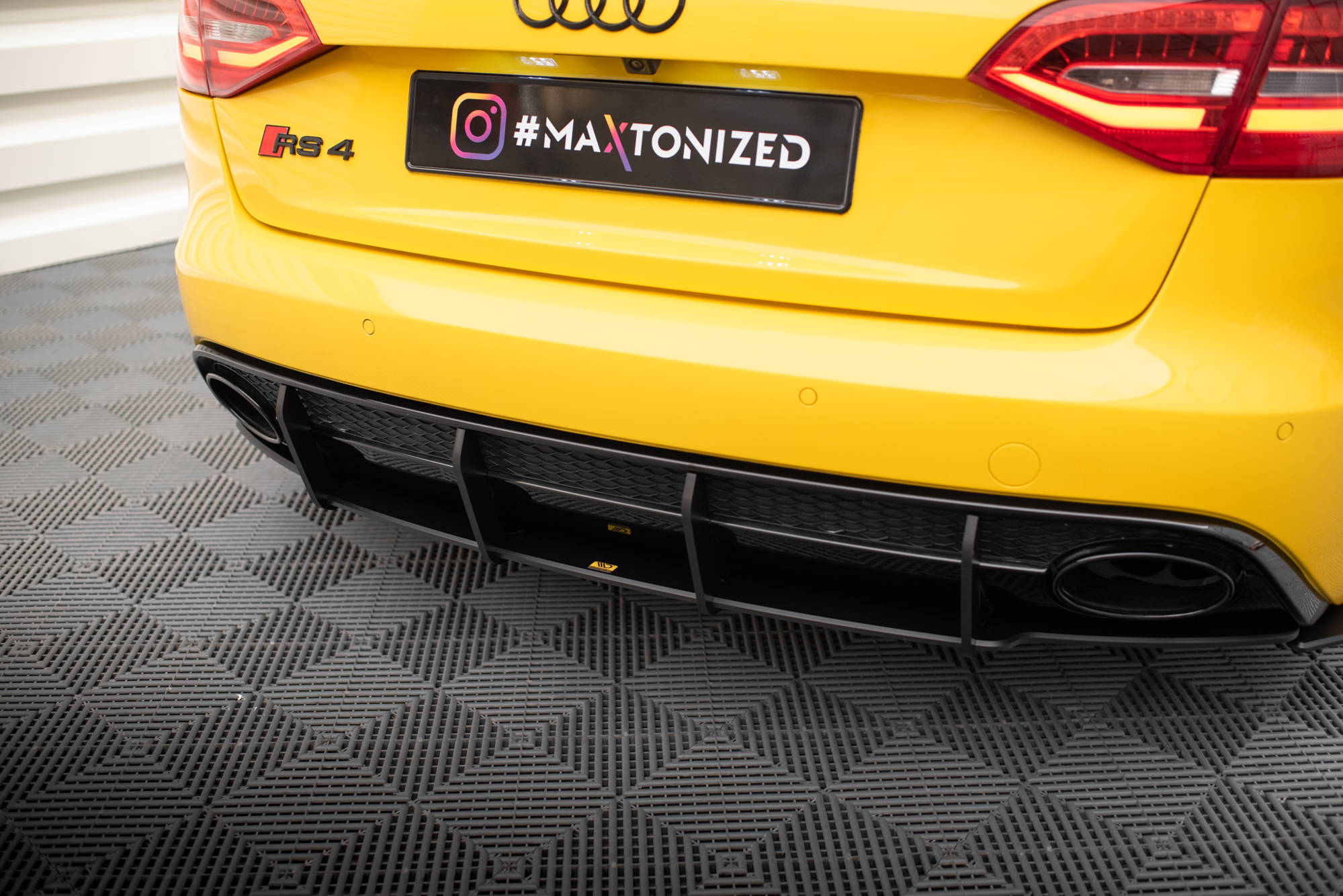 Diffuser Audi RS4 (B8) 2012-2015 | Street Pro Black Edition