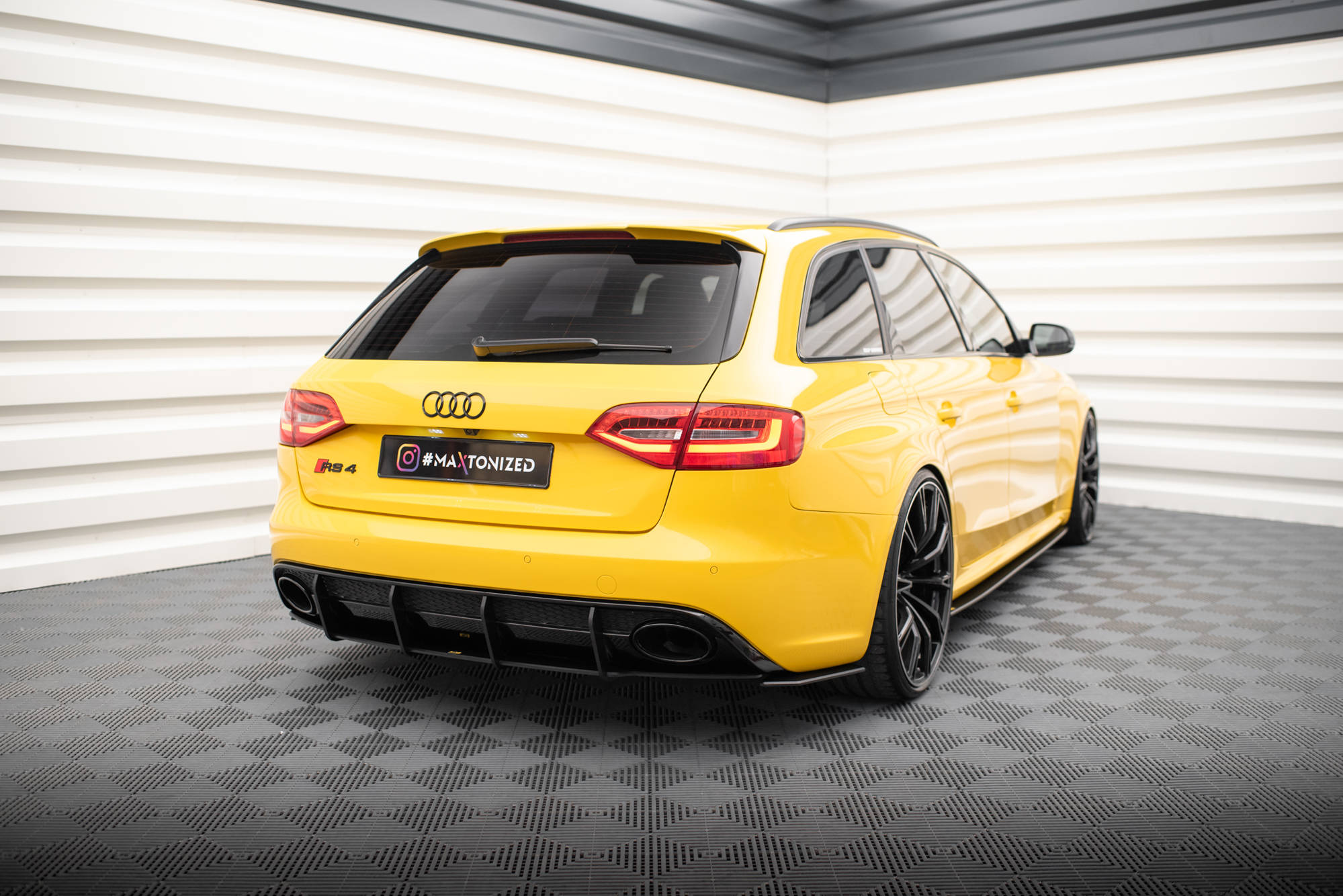 Diffuser Audi RS4 (B8) 2012-2015 | Street Pro Black Edition – bilde 4