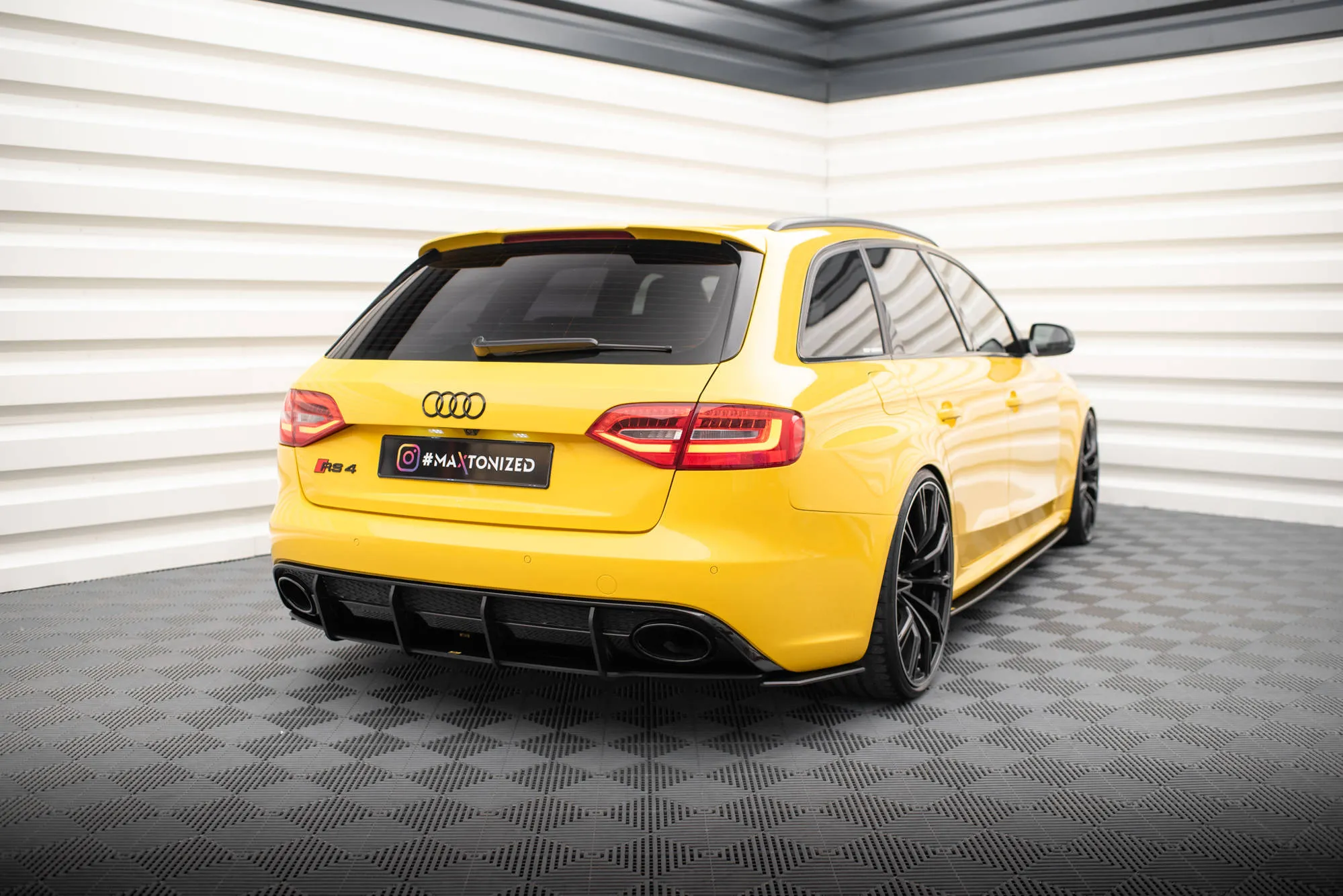 Diffuser Audi RS4 (B8) 2012-2015 | Street Pro Black Edition – bilde 2