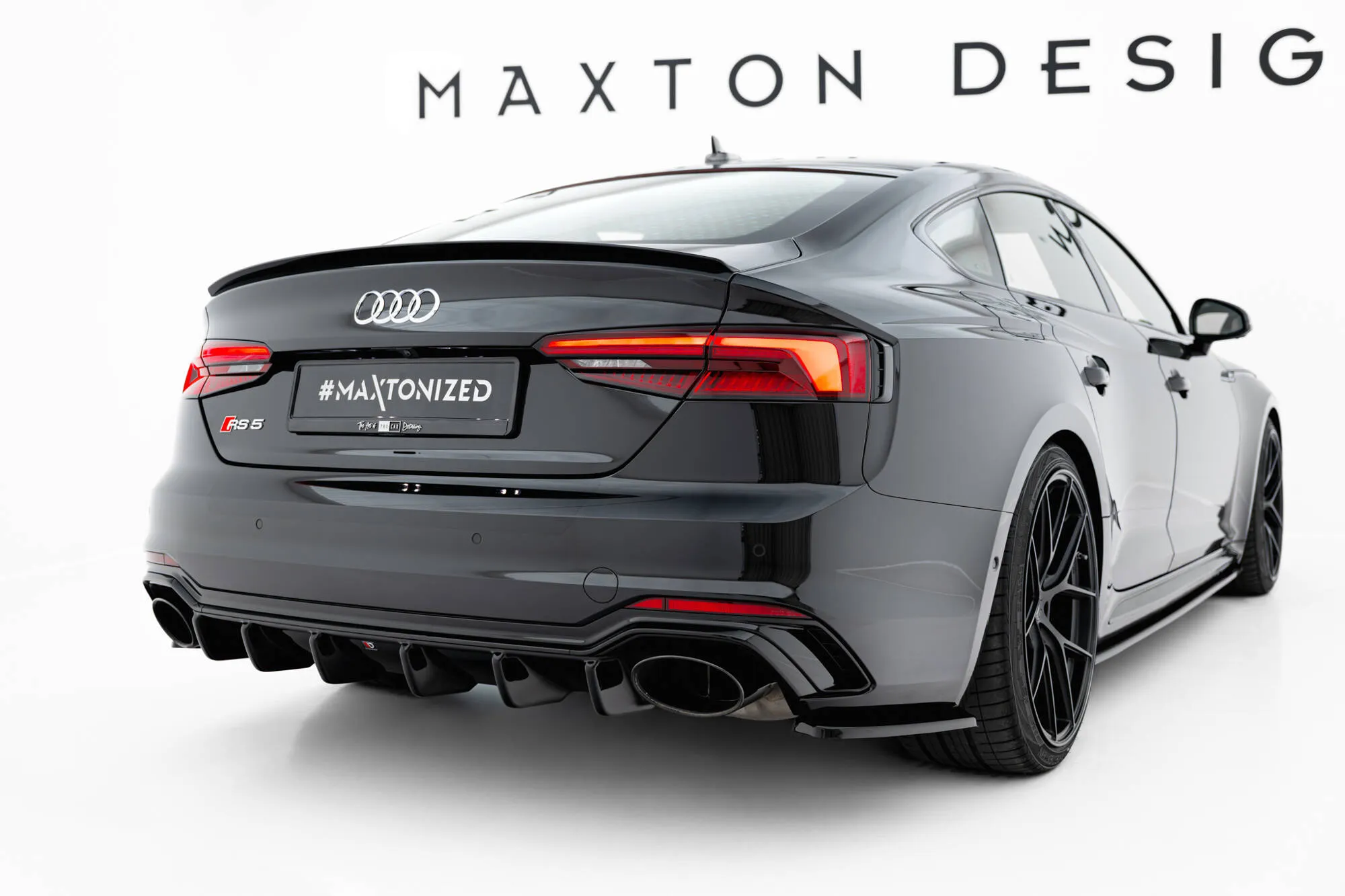 Diffuser Audi RS5 (F5) Coupe / Sportback 2017-2019 | Glossy Black Edition – bilde 3