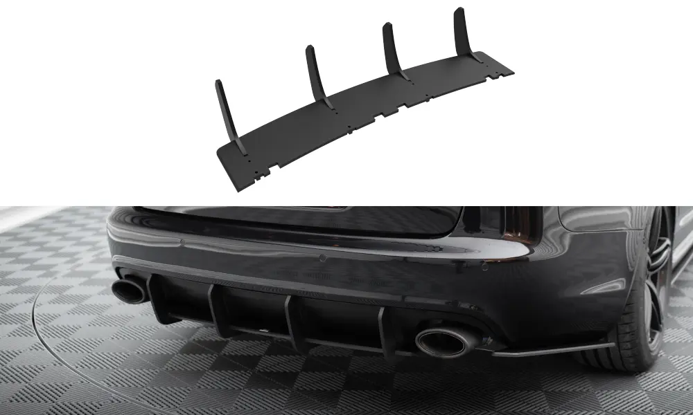 Diffuser Audi RS6 (C6) Avant 2007 - 2010 | Street Pro Black Edition – bilde 3